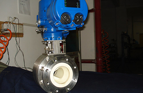 Fully lined V - type ceramic adjusting ball valve144