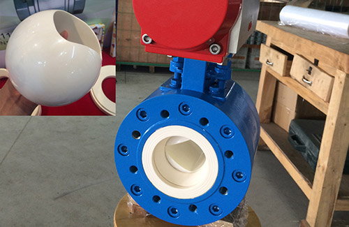 Fully lined V - type ceramic adjusting ball valve146