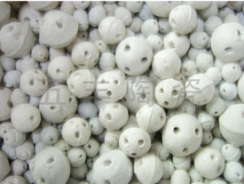 Perforated ball