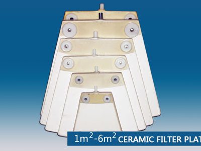 Ceramic filter plate