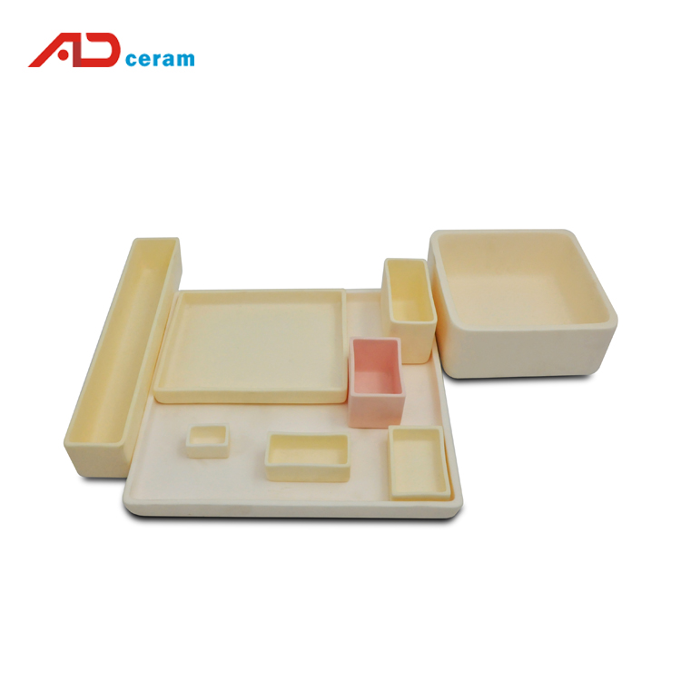 High purity alumina melting crucible for laboratory crucible tube furnace experiment corundum crucible for electric furnaceadceram alumina square sagger collection
