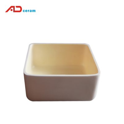 High purity alumina melting crucible for laboratory crucible tube furnace experiment corundum crucible for electric furnaceadceram alumina square sagger 2