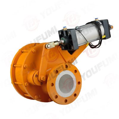 气动陶瓷双闸板阀 