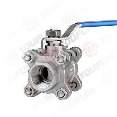 手动三片式陶瓷球阀 