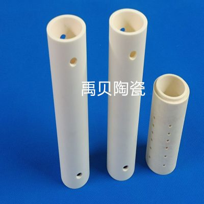 厂家加工99氧化铝陶瓷管 耐高温耐磨99瓷管 AL2O3氧化铝陶瓷管 刚玉管