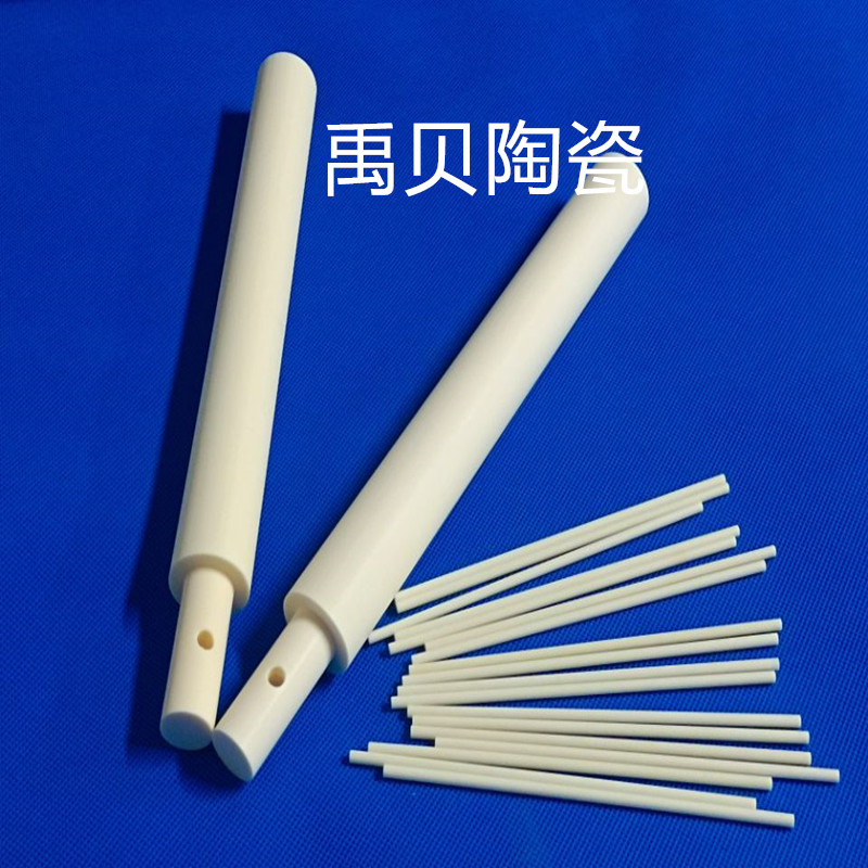 非标定制耐高温99氧化铝陶瓷棒 绝缘耐磨氧化铝实心棒 陶瓷压棒