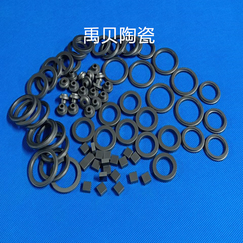 厂家定制加工SIC碳化硅陶瓷环 碳化硅机械密封环 SSIC无压碳化硅环