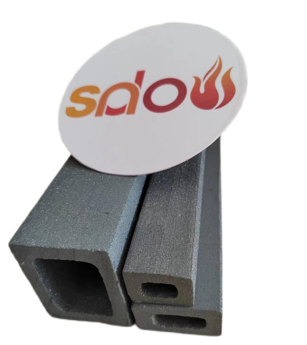 RSiC loading beam #rsicsquaretube SiC beam kiln furniture by Tangshan Sndou SiC Ceramics producer factory