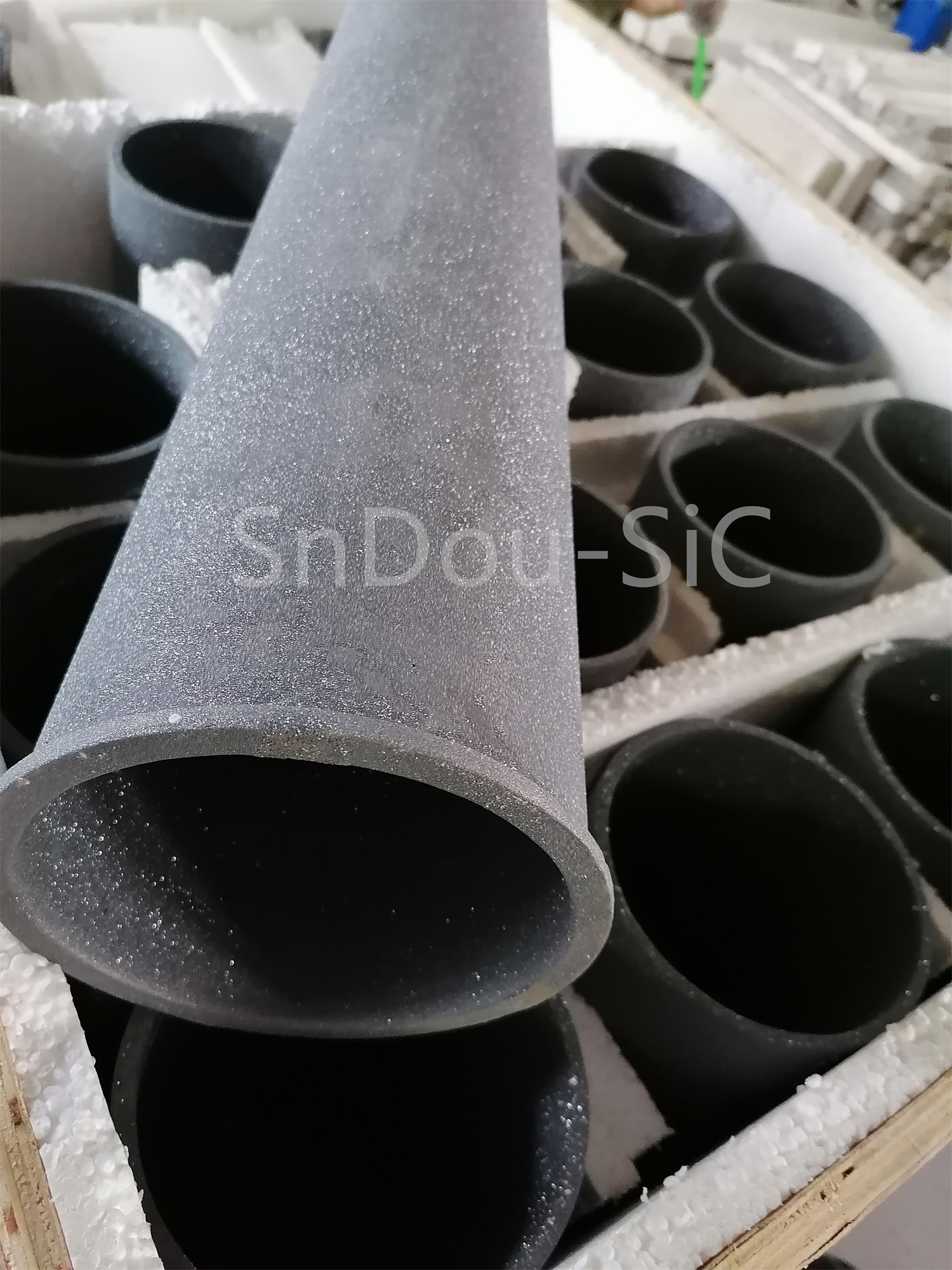 RSiC Burner Nozzle Cone (Flame Tubes) by China Recrystallized SiC Ceramicssic flame tubes #sicburnertubes #sicburnersbricks