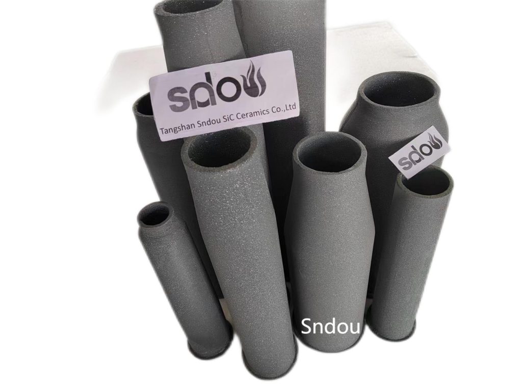 rsic burner tubes silicon carbide ceramic burners nozzles by china tangshan sndou sic ceramics producers